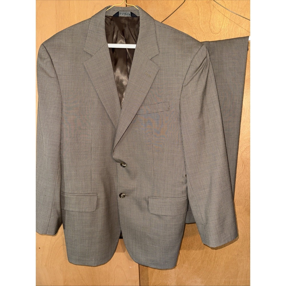 Jos A Bank  2-Piece Suit 40S 34x30 Brown 100% Wool